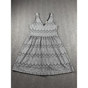 Lucky Brand Dress Womens Size S Sleeveless Black White Lined Stetchy Back Zipper